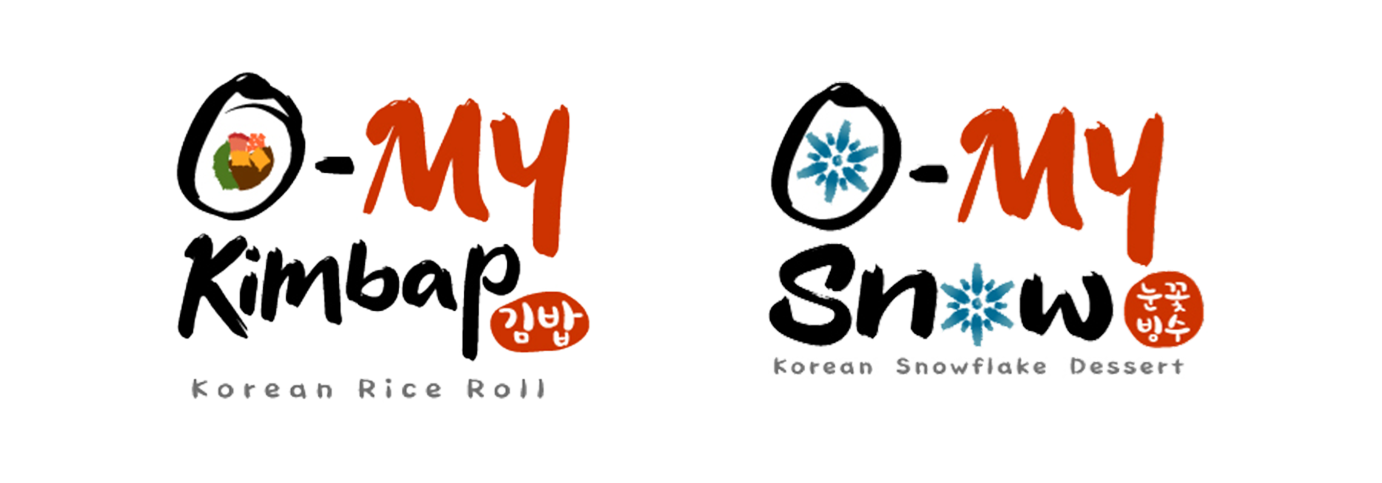 O-My Kimbap & O-My Snow Logo